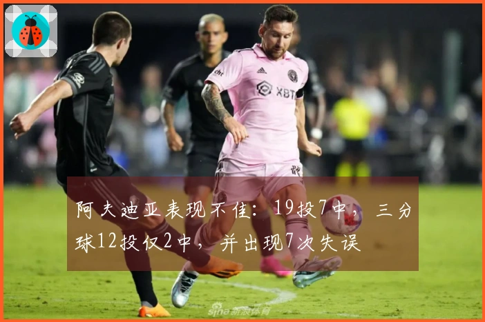 阿夫迪亚表现不佳：19投7中，三分球12投仅2中，并出现7次失误